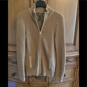 Ralph Lauren Active gold metallic sweater size S